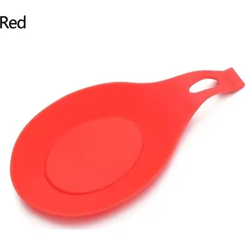 Odkladač na vařečky | silikonový držák na vařečku - červená