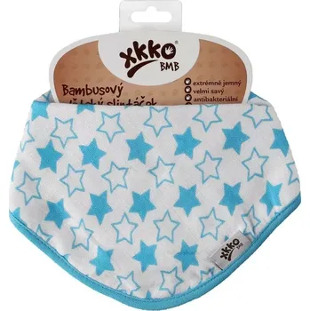 Bryndák Bambusový slintáček XKKO BMB - Little Stars Cyan