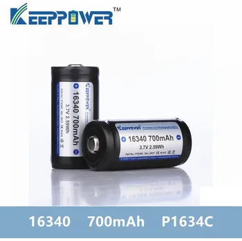 Článková baterie akumulátor Keeppower 16340 700mAh protected 3.7V nabíjecí baterie