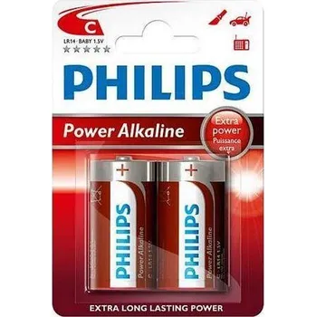 Článková baterie Baterie Philips LR14, C, Power Alkaline, (Blistr 2ks)