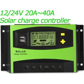 solární regulátor Solární regulátor LS50V 12V 24V 40A 30A s funkcí LCD Dual USB 5VDC