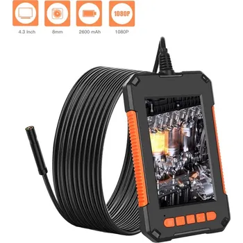 Boroskop Endoskopická kamera HD1080P IP67 8mm objektiv boroskop 4.3" displej