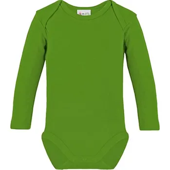 Kojenecký body Link Kids Wear Dětské body s dlouhým rukávem X945 Lime Green 74-80
