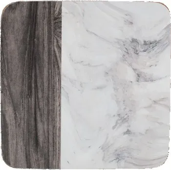 prostírání Creative Tops Korkové podložky pod skleničky Marble 10,5x10,5 cm 6 ks