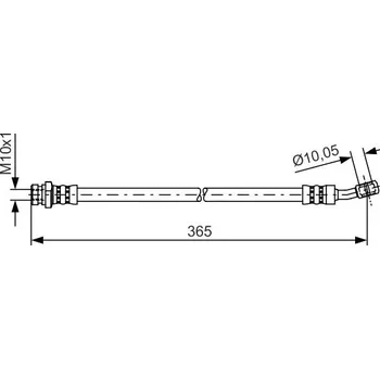 Brzdová hadice Brzdová hadice BOSCH 1 987 481 456