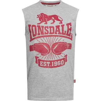 Pánské tílko Lonsdale Lonsdale šedá | fuchsiová 2004018