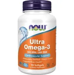 NOW Ultra omega-3, 250 DHA/500 EPA, 90 softgelových kapslí