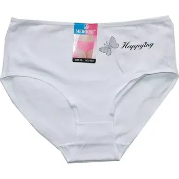 Dámské kalhotky do pasu Motýl bílé 6907