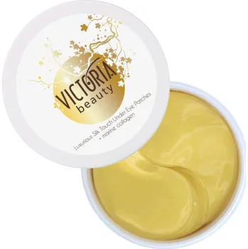 Péče o oční okolí Victoria beauty 24K Gold Silk Hydrogelová zlatá oční maska s kyselinou hyaluronovou 60 ks