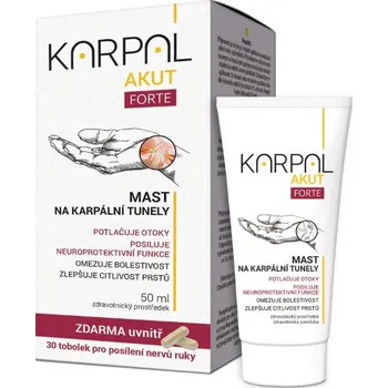 Bylinná léčivá mast Karpal Akut Forte 50 ml + 30 tob.