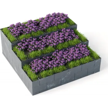 Vyvýšený záhon Flexi Element stupňovitý vyvýšený záhon Střední: 75 cm x 150 cm x 75 cm