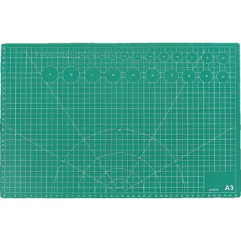 Pracovní nůž Oboustranná odolná podložka pro řezání s geometrickými vzory pro A3, 45 x 30 cm (TrueTech)