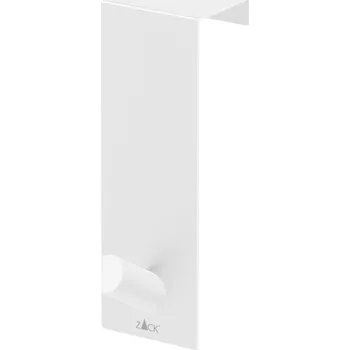 Věšák ZACK Háček na dveře nerezový bílý exit 4,1 cm