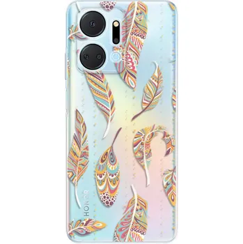 Pouzdro na mobilní telefon Odolné silikonové pouzdro iSaprio - Feather pattern 02 - Honor X7a