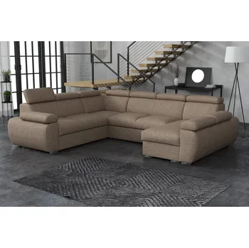 Sedací souprava Sedací souprava Bodie U pravá světle hnědá