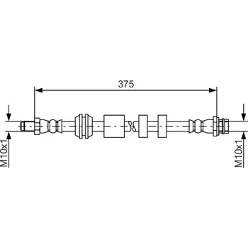 Brzdová hadice Bosch 1 987 481 563 Flexibilní brzdová hadice
