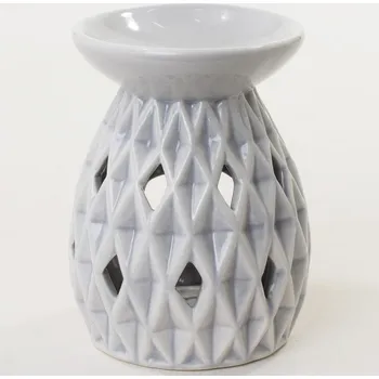 Aroma lampa Lampa aroma porcelán 12,5cm TREE šedá