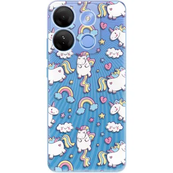 Pouzdro na mobilní telefon Odolné silikonové pouzdro iSaprio - Unicorn pattern 02 - Infinix Smart 7