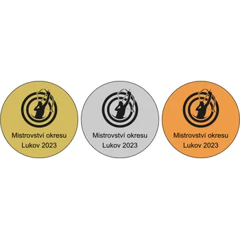 Kovový emblém - vlastní design 25 mm- bronzový