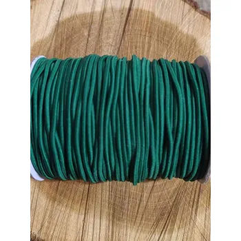 Textilie Kulatá pruženka Ø2 mm zelená tmavá