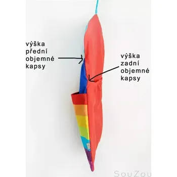 školní kapsář ZADNÍ KAPSA ~ samostatně neprodejné (Ušití doplňku ke kapsáři)
