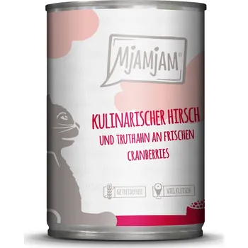 Krmivo pro kočku MjAMjAM delikátní jelení a krocaní maso 24x400g