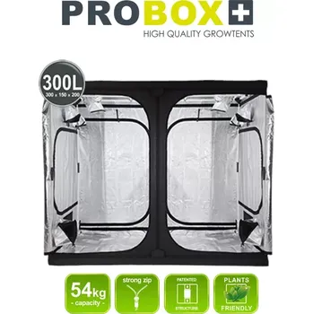 Pěstební box PROBOX MASTER 300L, 300x150x200cm, pěstební stan (Jeden z nejširších pěstebních stanů v nabídce, PROBOX 300L nabízípěstební plochu 4,5m2 a rozměry 300x150x200cm.)