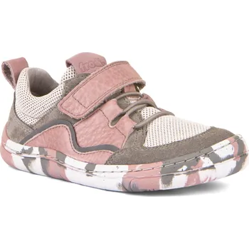 Dívčí tenisky Froddo Barefoot dětské tenisky kůže/textil BF Elastic G3130203-4 Pink/Grey Velikost: 23