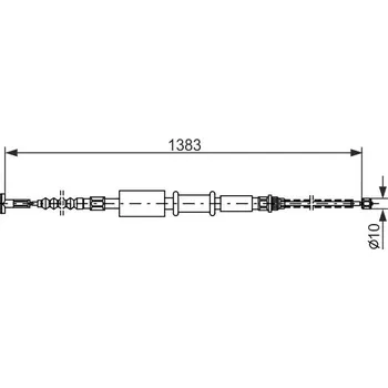 Lanko parkovací brzdy Lanovod parkovací brzdy BOSCH 1 987 477 826