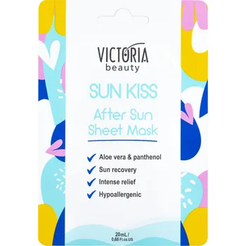 Pleťová maska Victoria beauty SUN KISS Zklidňující plátýnková maska po slunění s panthenolem