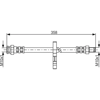 Brzdový systém Brzdová hadice BOSCH 1 987 481 019
