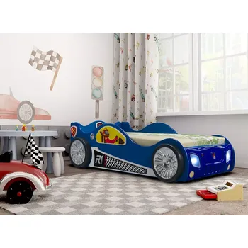 Dětská postel Dětská postel Monza modrá 190 x 90 cm (zdarma rošt + matrace)