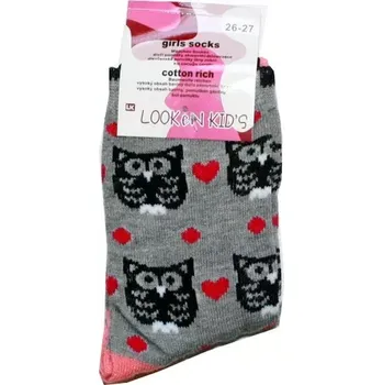 Sportovní oblečení Dívčí ponožky klasické pro holky sovičky 7972 130/35