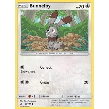 Sběratelská karetní hra Pokémon FLI 097/131 Bunnelby - Forbidden Light Stav: Excellent, Verze: NORMAL
