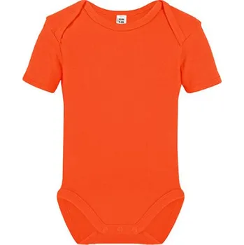 Link Kids Wear Dětské body s krátkým rukávem X940 Orange 50-56