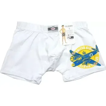 Trenýrky pro děti chlapecké LETADLO 605308 bílé