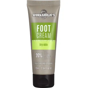 Workaholic´s Výživný krém na nohy na suchou pokožku s výtažkem z máty 75 mL