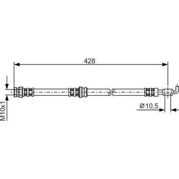 Brzdová hadice Brzdová hadice BOSCH 1 987 476 166