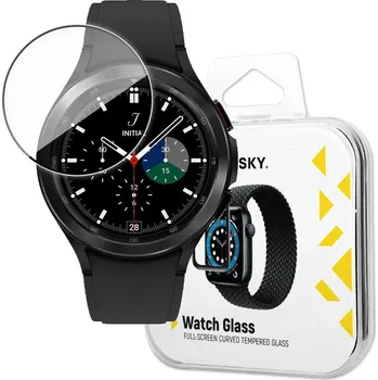 Příslušenství k chytrým hodinkám Wozinsky hybridní 3D sklo na displej hodinek Samsung Galaxy Watch 4 / 5 (44 mm) - černé