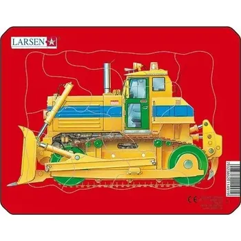Puzzle Larsen Puzzle Pracovní stroje: Pásový bagr 10 dílků
