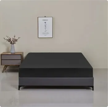 Prostěradlo Voděodolné, prodyšné prostěradlo s napínací gumou - jednobarevné Barva: Černá, Velikost: 90x200x30 cm