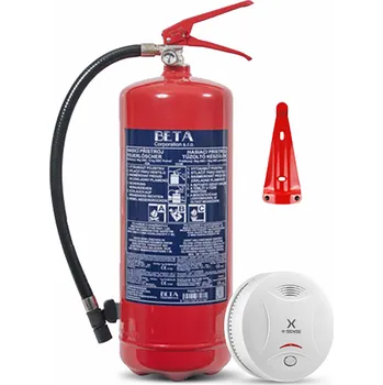 Hasicí přístroj Set ke kolaudaci staveb C1 - Hasicí přístroj + detektor (HP práškový 6kg) 43A/233B/C + detektor X-Sense SD11 - Kód: 16977
