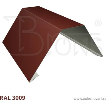 Střešní lemovaní Hřebenáč s ploškou rš 310 červenohnědá