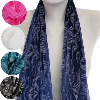 Šátek Dámská lehká šálka - potisk vlnka