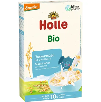 Bonbon Holle Bio Junior müsli vícezrnné s kukuřičnými lupínky pro děti od 10. měsíce, 250 g