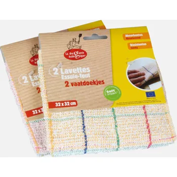 Utěrka La Droguerie Ecologique by Ecodis Sada univerzálních utěrek z recyk. vláken (2 ks)