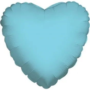 Balónek Foliový balonek srdce světle modrá 46 cm - Nebalený