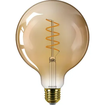 Žárovka Philips LED filament žárovka E27 G125 5,5W (40W) 470lm 2200K stmívatelná, jantarová
