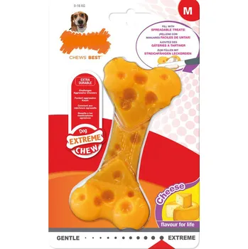 Antiparazitikum pro psa Žvýkací kost s chutí sýra pro psa 0-16 kg Nylabone Dura Chew Nylon (Velikost M)
