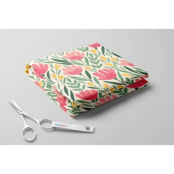 Softshell zimní, Natrhané květiny Barva: Růžová